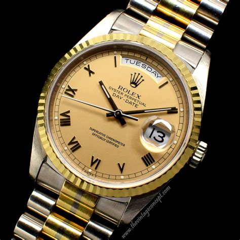 rolex watch day and date|rolex day date two tone.